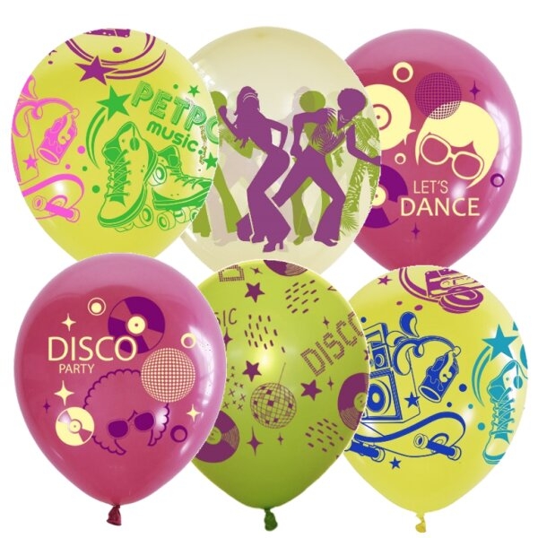 Шар Disco Party, набор шаров Ассорти